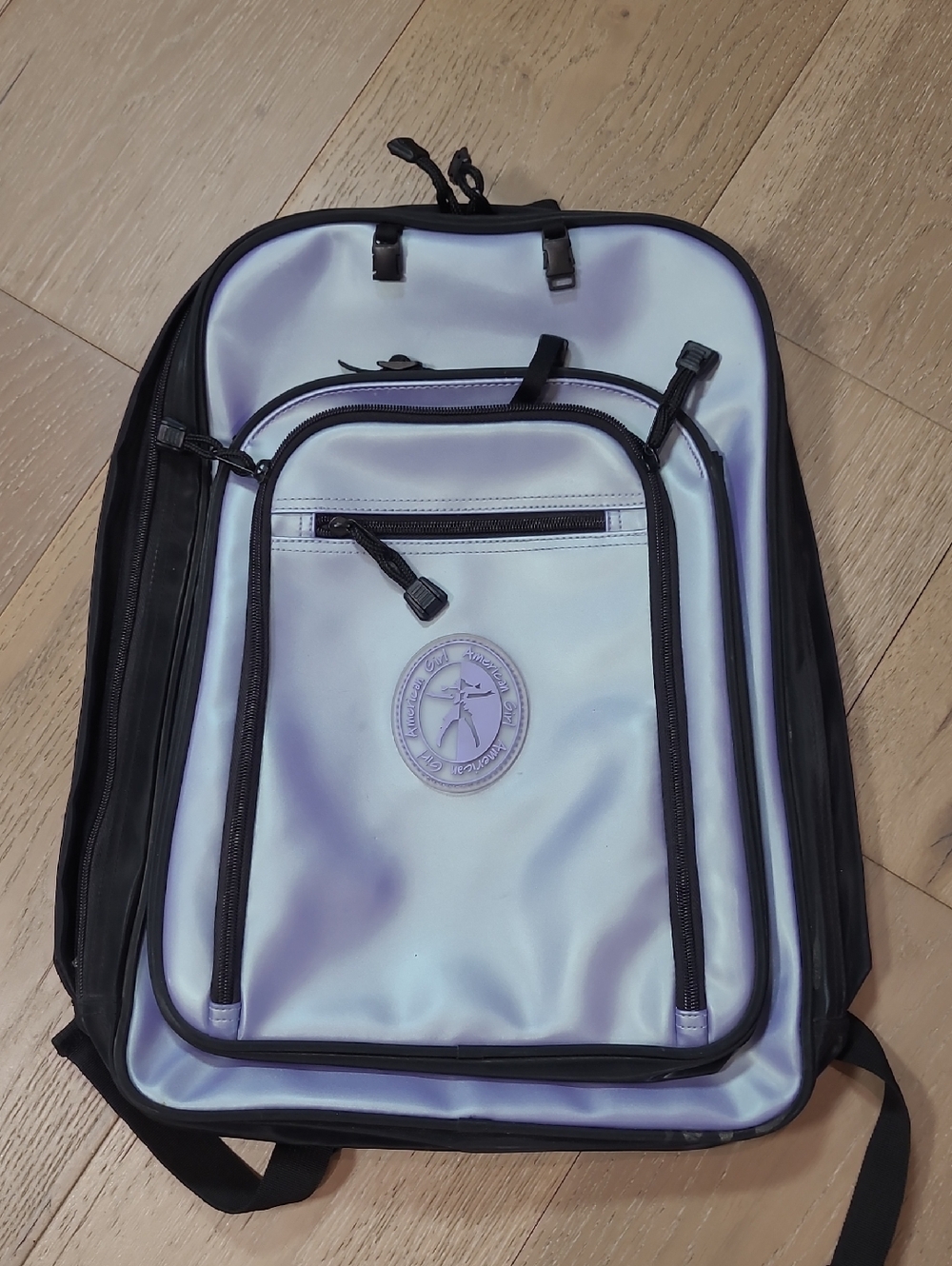 Vintage American Girl Doll Backpack Iridescent Purple Carrier Accessory Bag